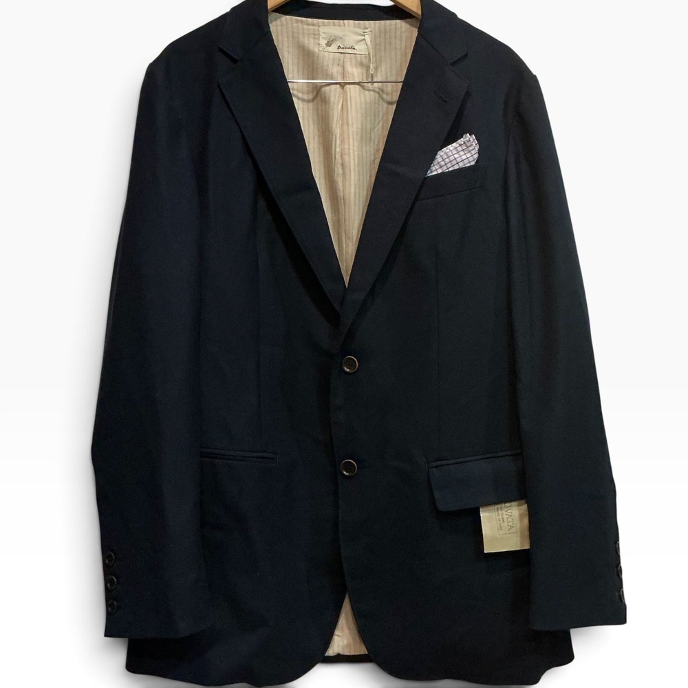 Trovata NWT Mens 42 Navy Wool Blend Blazer Sport Coat Newport Beach Rare